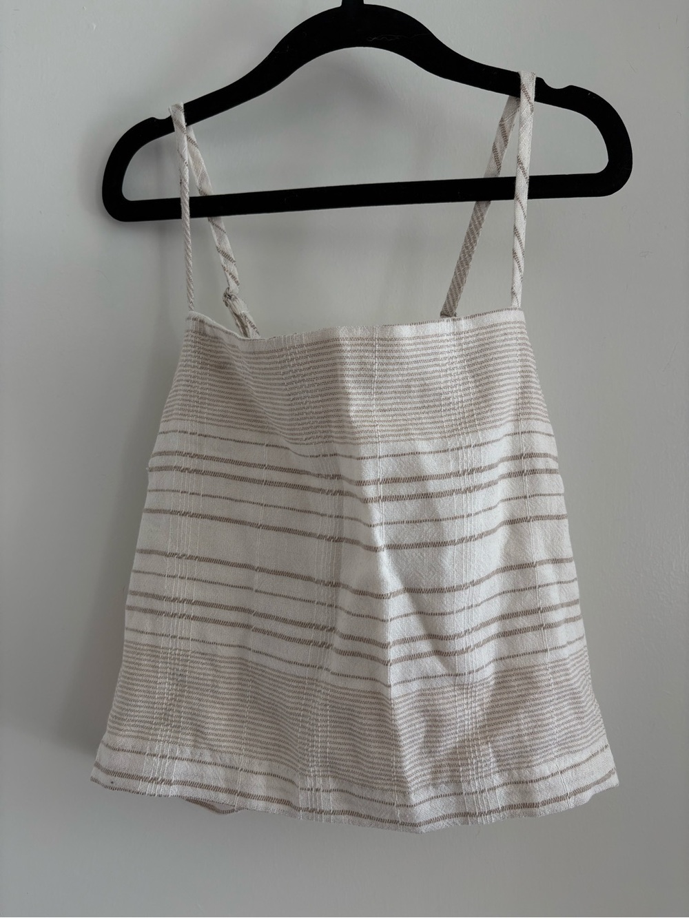 MINKPINK Cream Striped Spaghetti Strap Cami